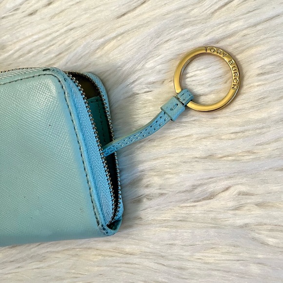 Tory Burch Saffiano Leather Robinson Zip Coin Case/Card/Key Holder - Picture 3 of 9